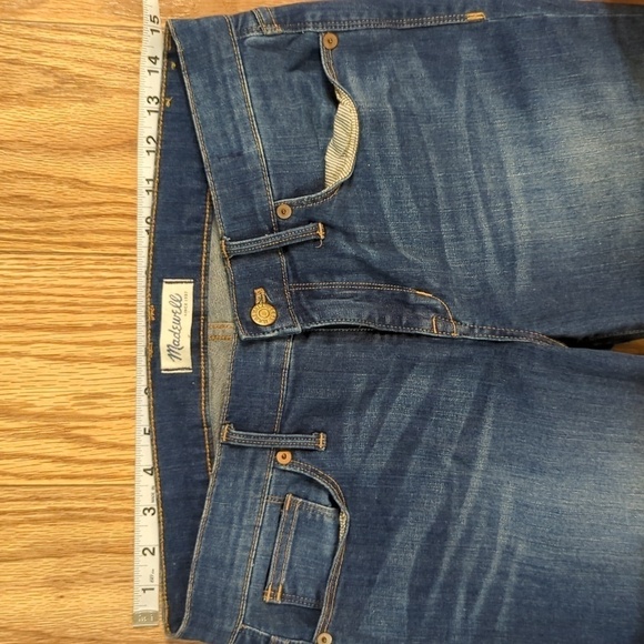 Madewell mid-rise skinny jeans with ankle zippers and stretch, women's 30" - Picture 2 of 8